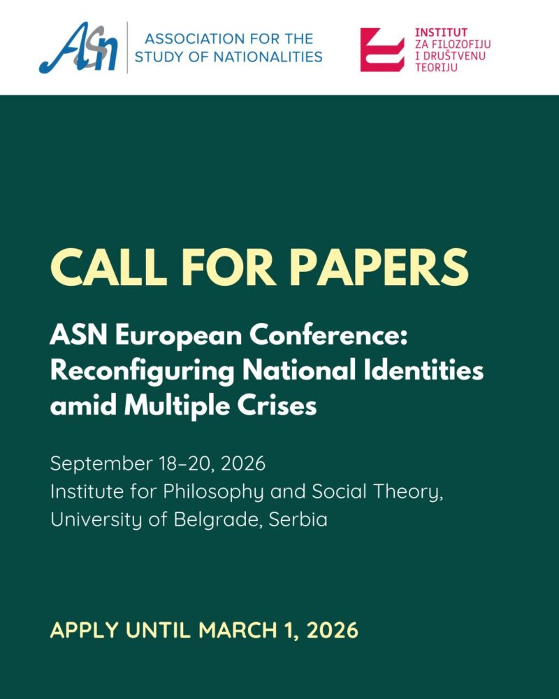 Image for the Tweet beginning: 📣 CfP | ASN European